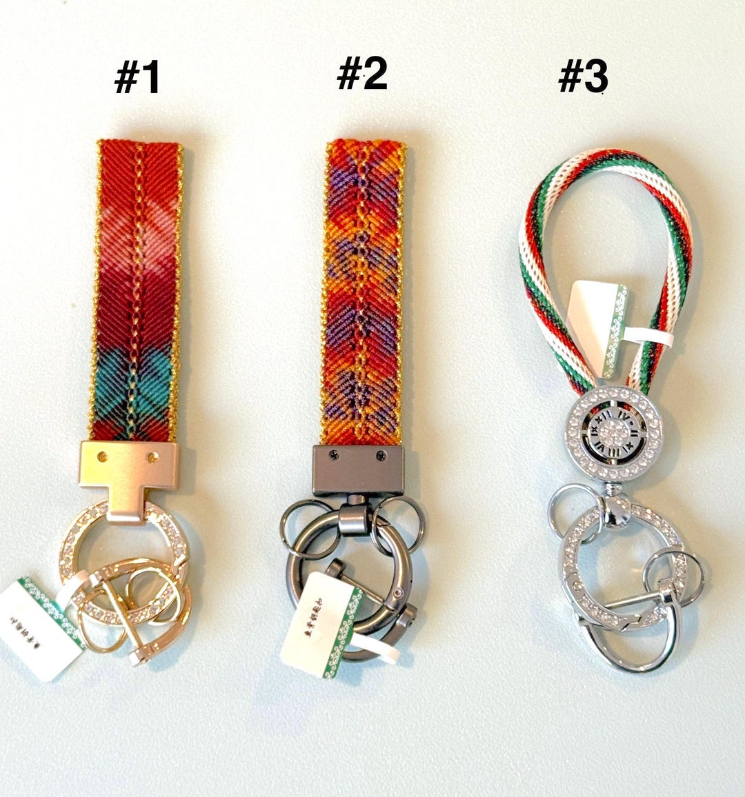 Handwoven Crystal Keychain: Good Luck Charm, Backpack Decoration - Etsy