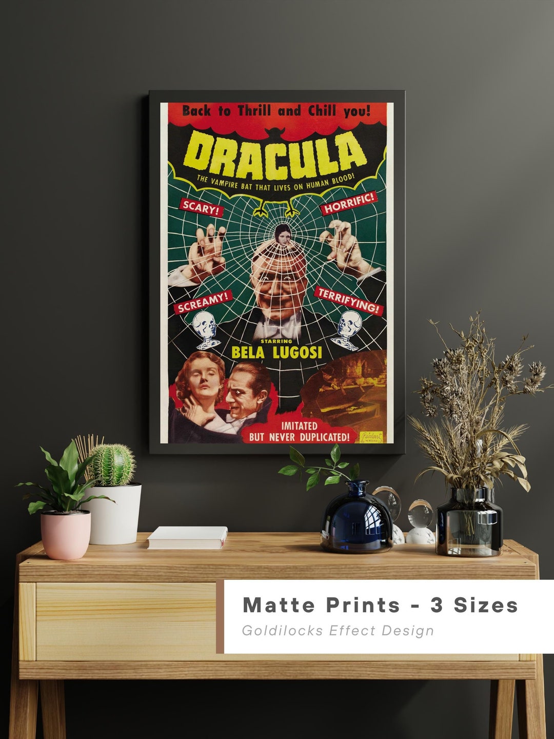 Vintage 1931 Dracula Movie Art Print | Carl Laemmle | Bela Lugosi ...