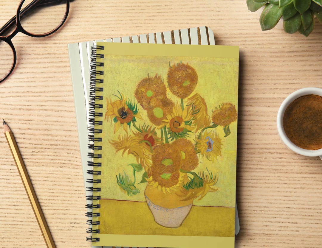 Van Gogh Sunflowers Notebook: Vintage Floral Art History Journal - Etsy