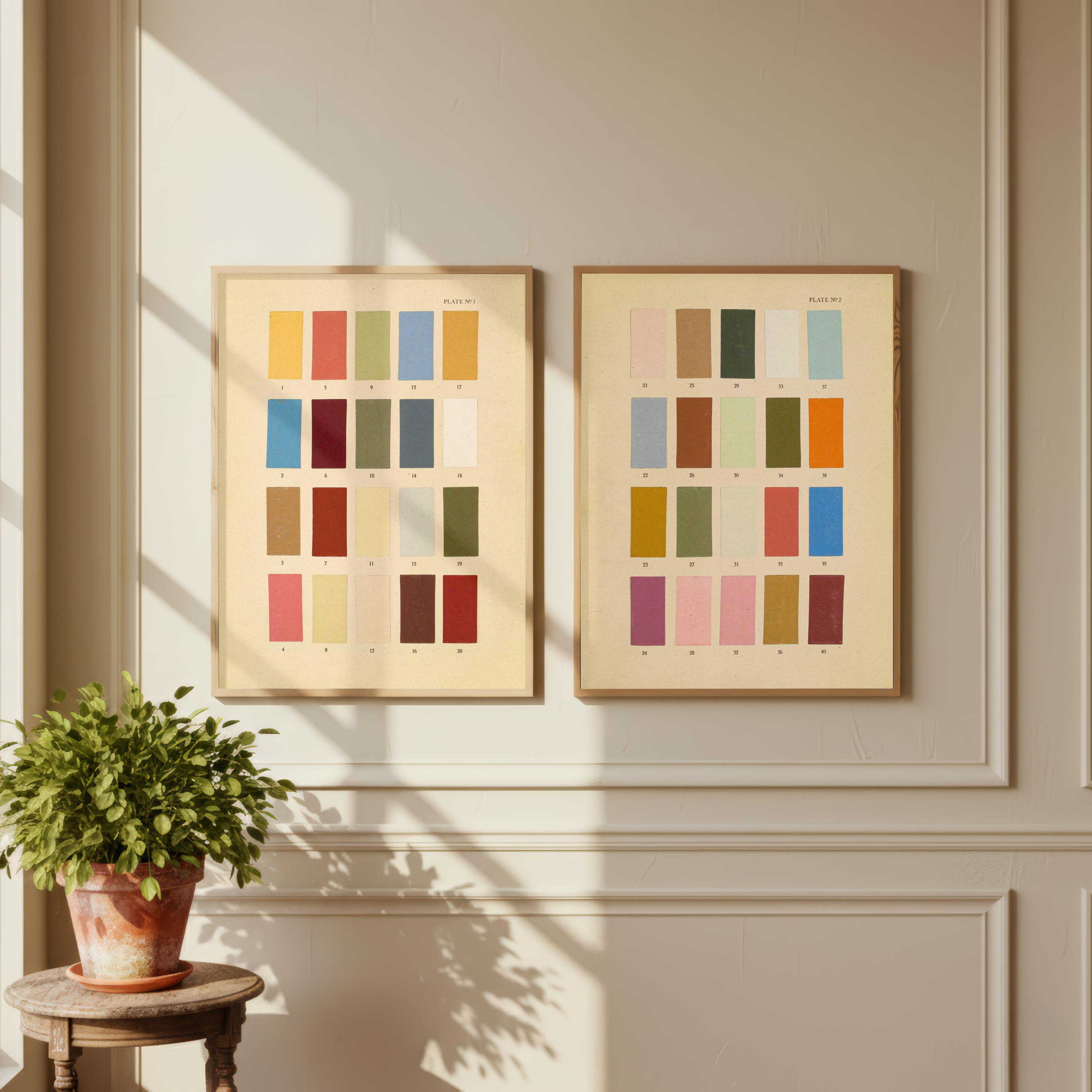 50s colour palette - Etsy 日本