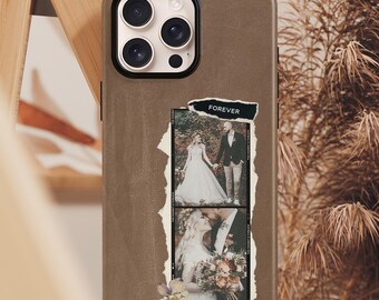 Funda de teléfono personalizada con foto de boda: regalo de aniversario