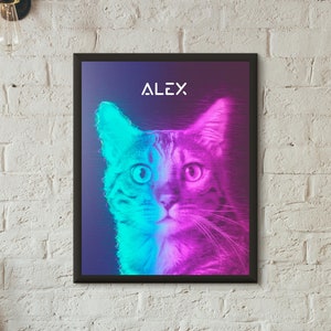 Póster personalizado de retratos de mascotas, regalo personalizado de pintura de mascotas para perros, gatos, mamá y papá, en memoria de los perros, regalo de arte de pared para amantes de las mascotas, regalo de simpatía