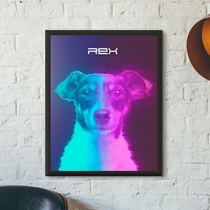 Retrato personalizado de mascota a partir de una foto, regalo de pintura personalizado para el dueño de un perro y gato, en memoria de los perros, regalo de pérdida de una mascota, regalo de simpatía