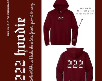 222 Angel Number Hoodie