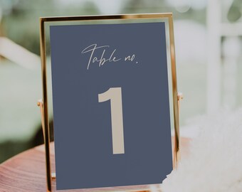 Dusty Blue Wedding Table Numbers, Dusty Blue Wedding Template, Dusty Blue Wedding Decor, Rustic Table Numbers