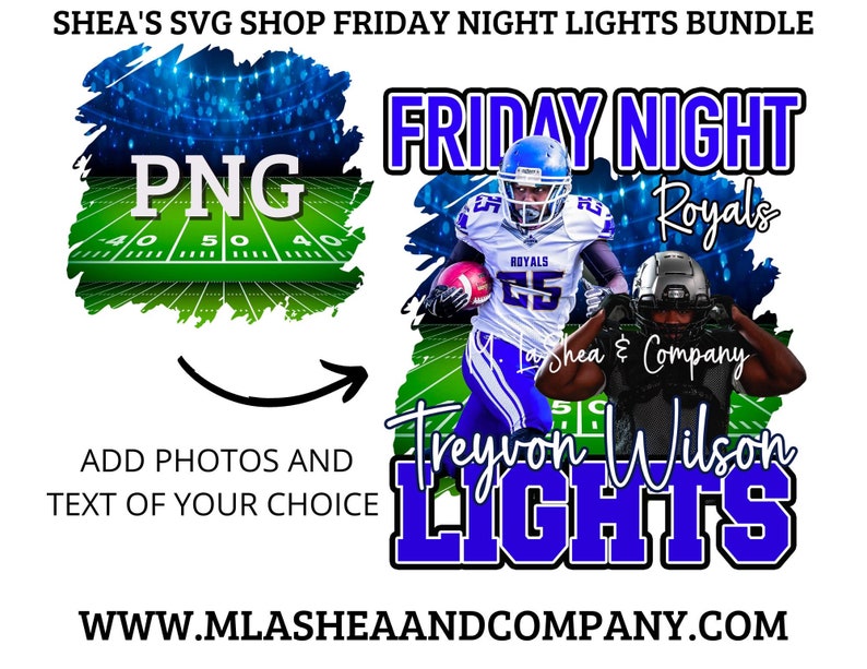 Friday Night Lights Football Templates Png Files Football Etsy