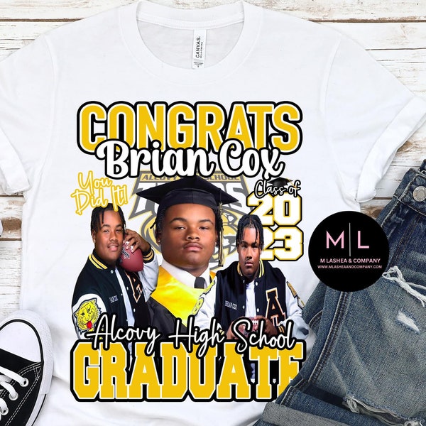 Congrats PSD Template + Mini Video Tutorial • Graduate • Senior 2023 • T-shirt Designs • Mock-ups • Demo • Print and Cut • Senior Designs