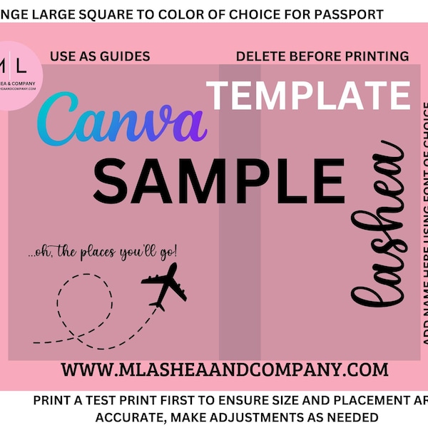 Passport Cover Template • Template• Canva Template • Canva • editable • Photoshop Template •passport cover • DIY •cheap gifts  •gift •travel