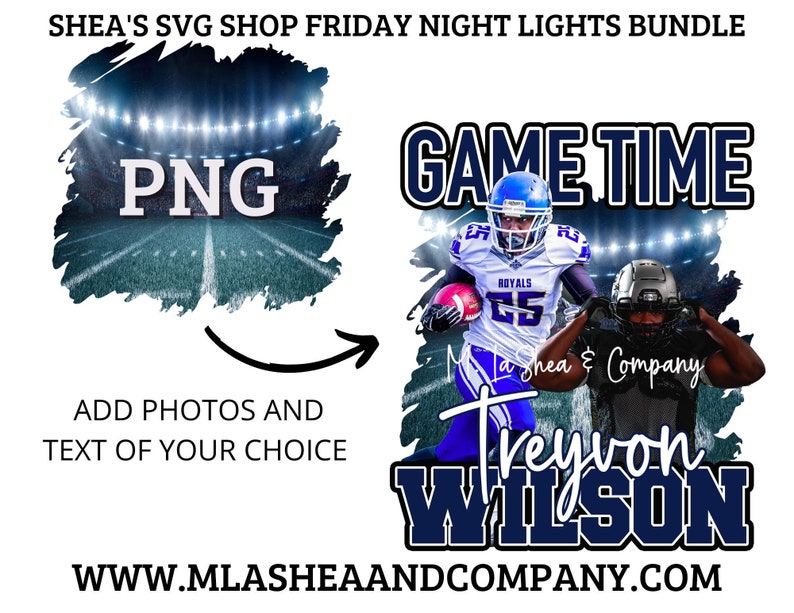 Friday Night Lights Football Templates Png Files Football Etsy