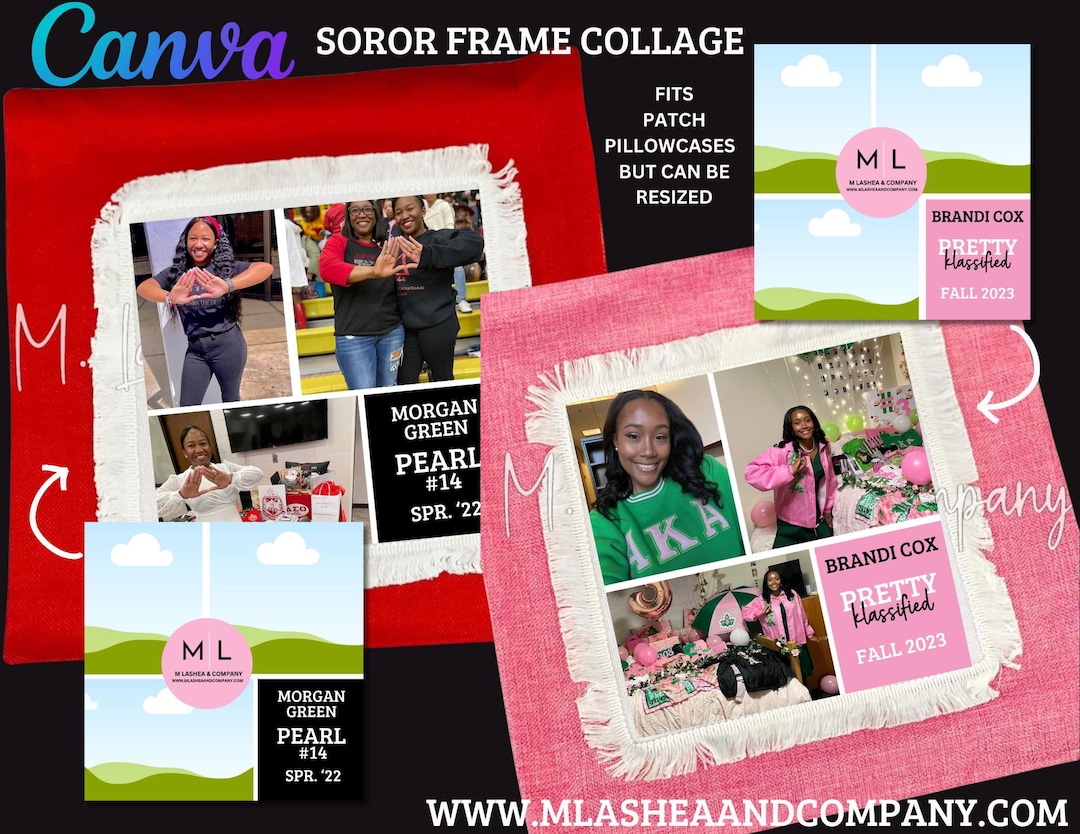 Sorority Collage Template Sorority Template Editable AKA Canva Template Sorority Collage Template Sorority Template Editable AKA Canva Template