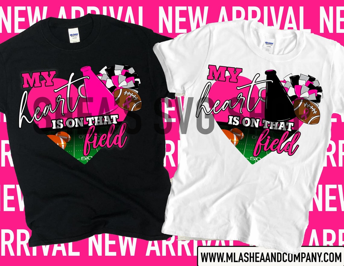 Pink Out Football & Cheer Png Bundle Football Designs Cheer Etsy