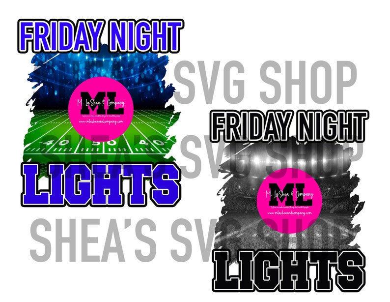 Friday Night Lights Football Templates Png Files Football Etsy