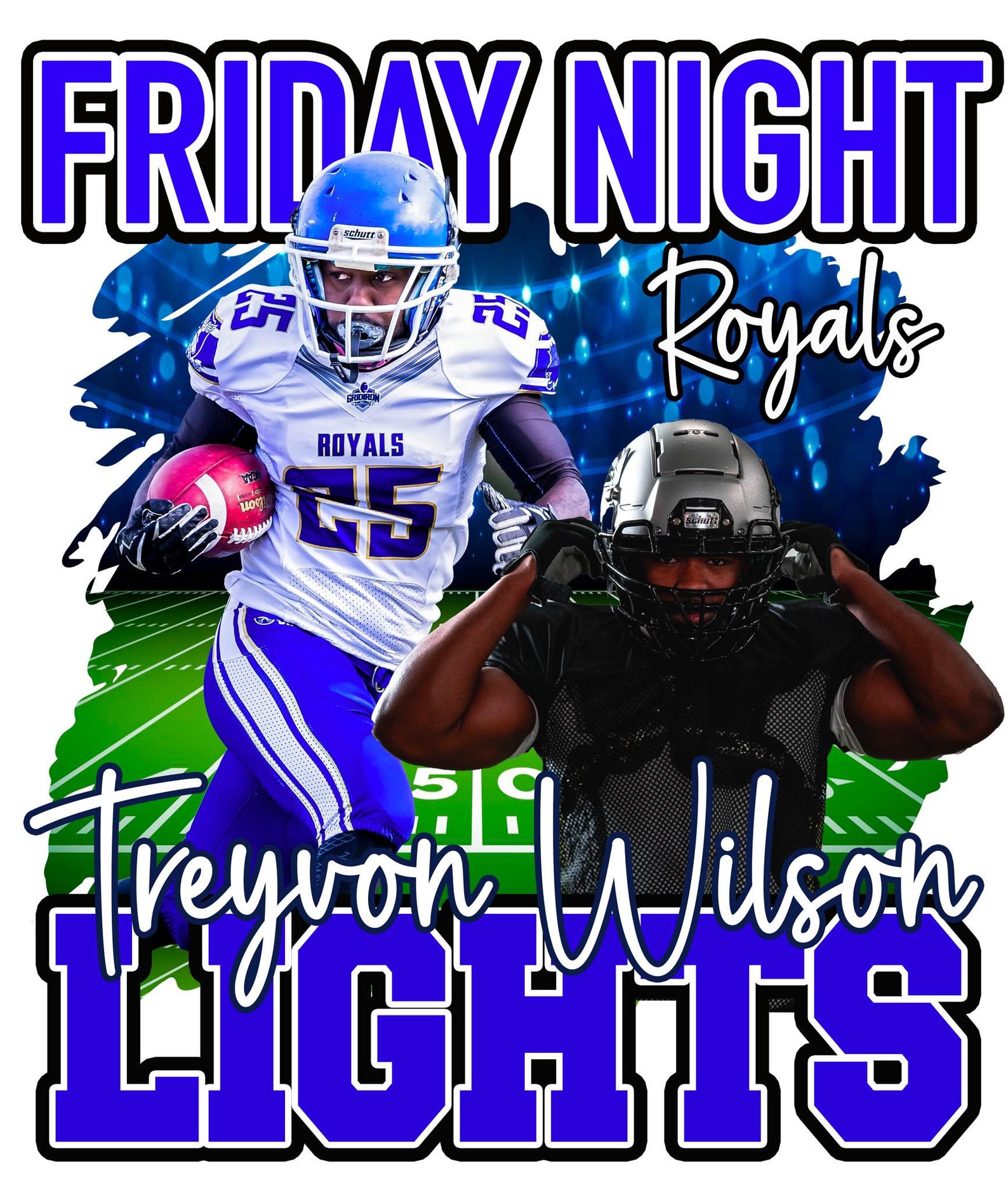 Friday Night Lights Football Templates, Png Files, Football Backgrounds