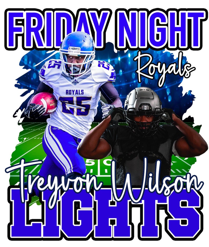 Friday Night Lights Football Templates Png Files Football Etsy