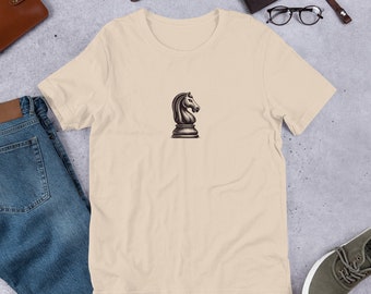 Chess Piece Tee, Classic Strategy Shirt, Chess Player Top, Board Game Lover T-Shirt, Chess Club Apparel, Vintage T-shirt