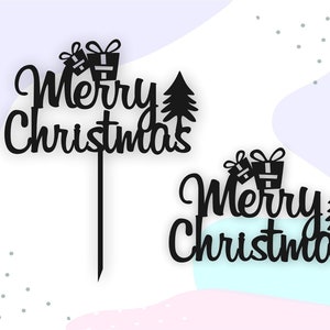 Frohe Weihnachten Kuchen Topper svg, Weihnachtsverzierung svg, Frohe Weihnachten Kuchendekoration svg, frohe Weihnachten Cricut
