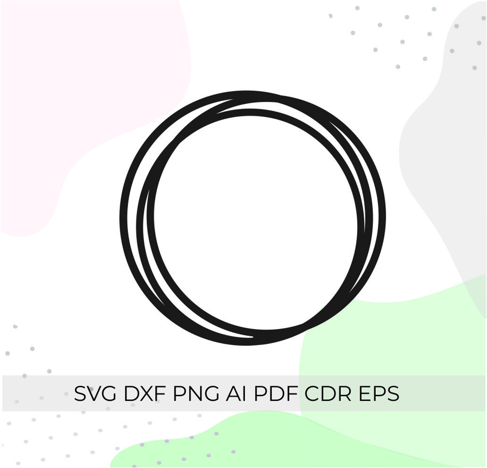 Circle Frame Svg, Cake Topper Svg, Files for Cricut, Wedding Frame Svg