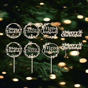 Frohe Weihnachten Kuchen Topper svg laser cut, Weihnachtsverzierung svg, Frohe Weihnachten Kuchendekoration svg, frohe Weihnachten Cricut