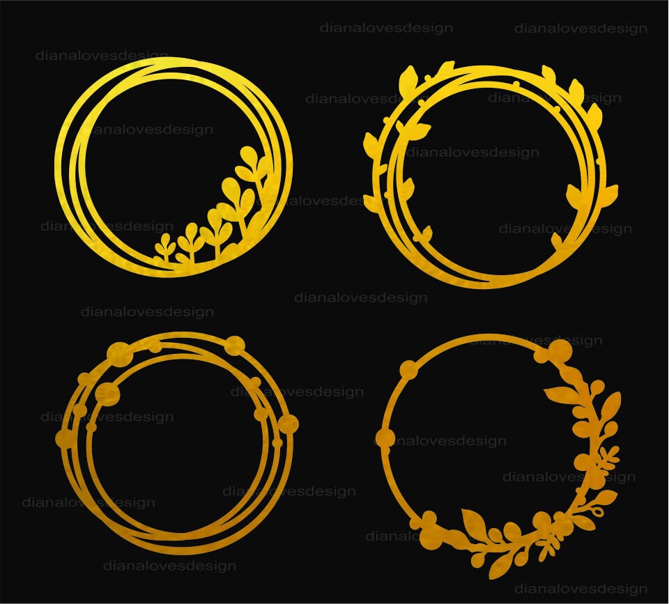 Cake Topper Svg Frame, Wedding Cake Topper Svg, Wreath Frame Svg, Cake ...