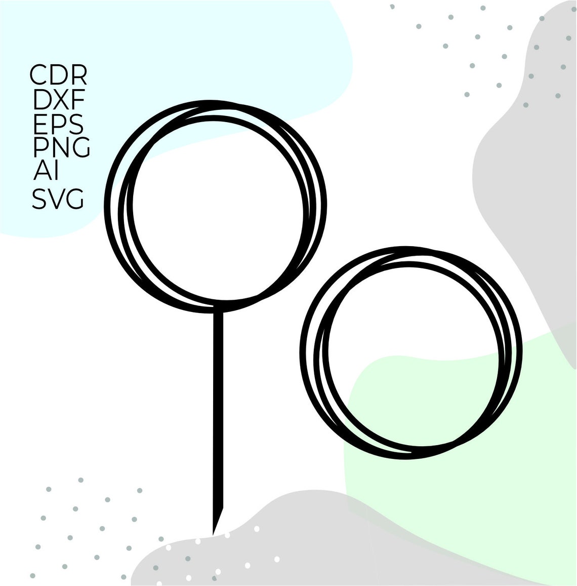 Circle Cake Topper Svg Cricut Happy Birthday Svg Wedding Etsy