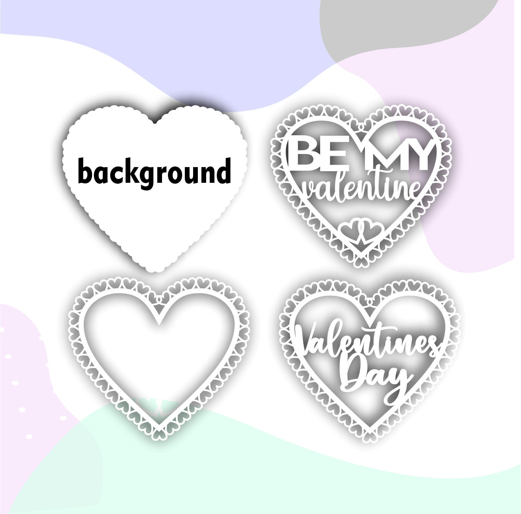 Heart Frame Svg for Glowforge, Valentine's Day Gift Svg, Laser Cut ...