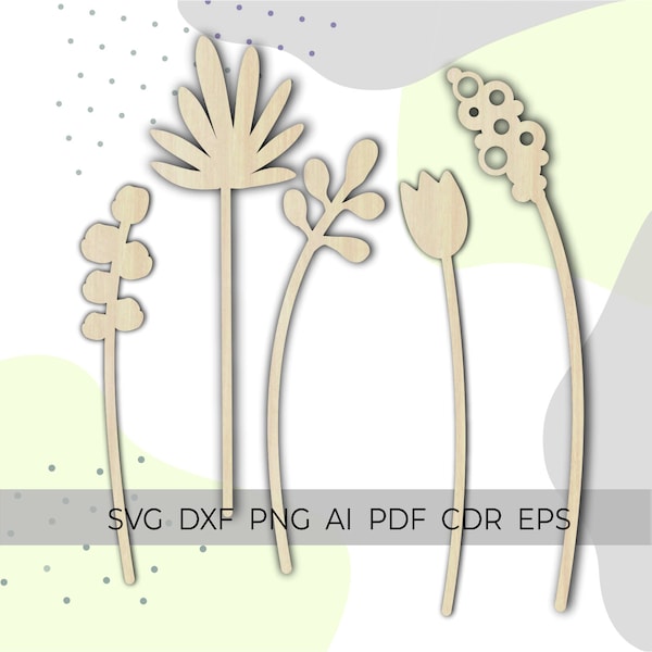 plywood flowers svg, wood flower bouquet, flowers glowforge, leaf svg, mothers day gift, wood flowers laser cut, decorative flower svg