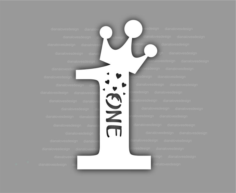 One Cake Topper Svg 1st Birthday Svg for Cricut First - Etsy