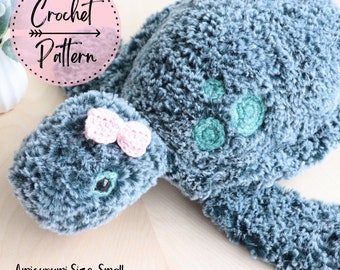 SMALL Crochet Turtle Pattern, Mini Turtle Crochet Pattern, Turtle Lovey Pattern, No Sew Crochet Turtle Pattern, Crochet Baby Turtle, Crochet