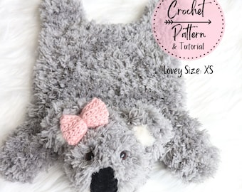 Crochet Pattern: Koko the Koala XS Lovey Koala Pattern Crochet Koala Pattern XS Koala Amigurumi Crochet Pattern Koala Stuffie Crochet Koala