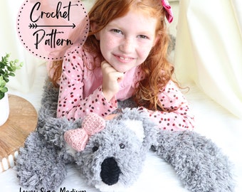 Crochet Pattern: Koko the Koala MEDIUM Lovey Koala Pattern Crochet Koala Pattern Medium Koala Amigurumi Crochet Koala Stuffie Pattern