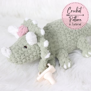 Crochet Triceratops PATTERN | Crochet Triceratops Dinosaur | Crochet Amigurumi Pattern | Triceratops Amigurumi Pattern | Triceratops Pattern