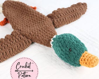 Patrón de pato real de crochet / Patrón de amo de pato de crochet / Patrón de pato de crochet de costura baja / Patrón de pato de crochet / Patrón de amo de pato de crochet