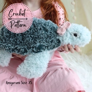 XS Schildkröte häkeln Muster, Mini Schildkröte Häkelmuster, Schildkröte Lovey Muster, keine Nähen Schildkröte häkeln Muster, Baby Schildkröte häkeln