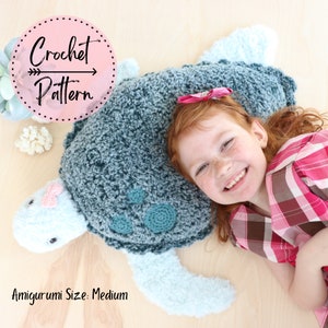 Medium Crochet Turtle Pattern, Mini Turtle Crochet Pattern, Turtle Lovey Pattern, No Sew Crochet Turtle Pattern, Crochet Baby Turtle Crochet