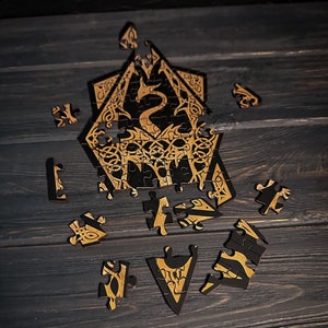 Skyrim Jigsaw Puzzles, The Elder Scrolls V Puzzle for Fans, Gift for Skyrim Lovers, Perfect for Family Fun