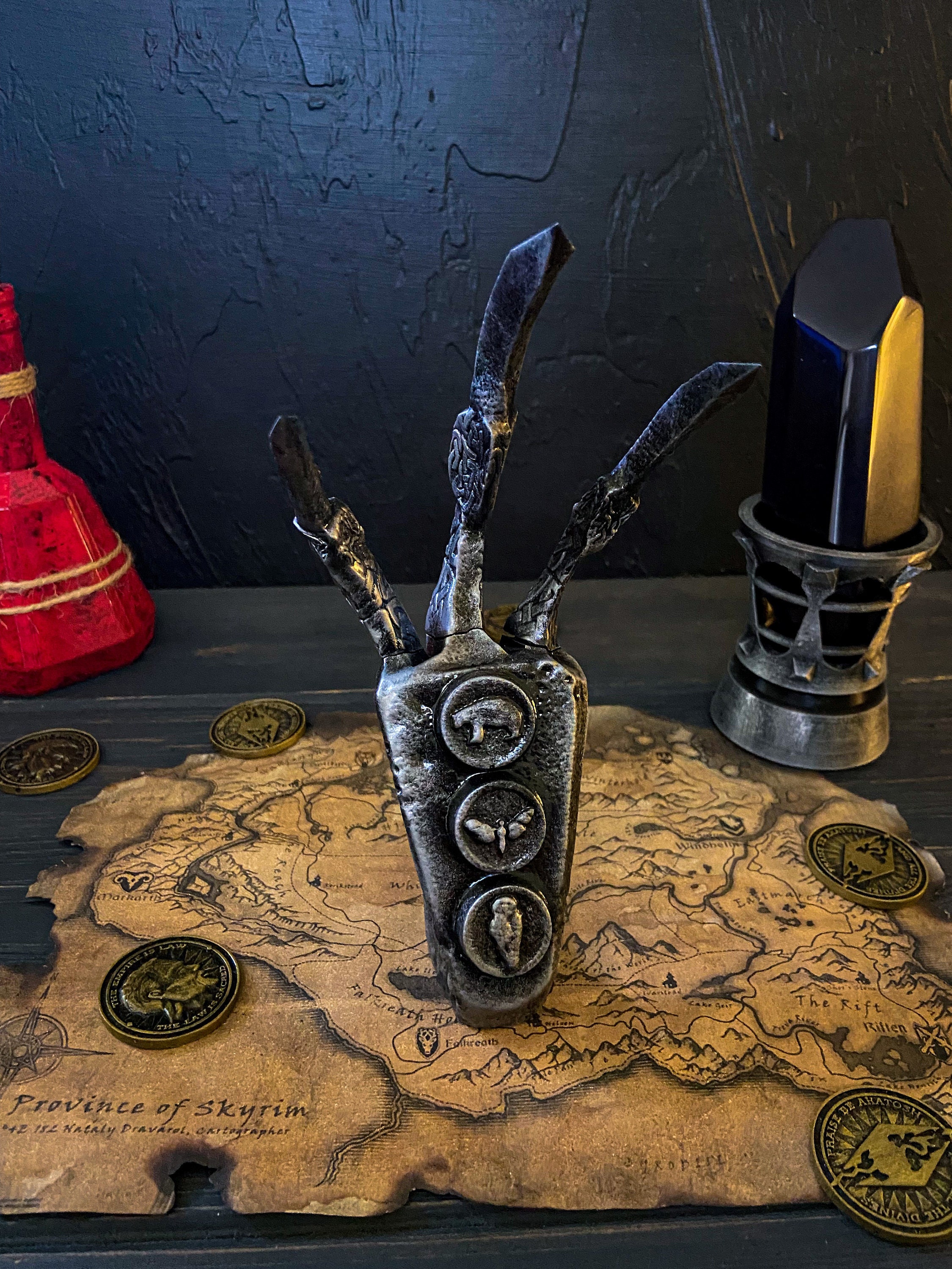 Skyrim Iron Dragon Claw Cosplay the Elder Scrolls V Etsy