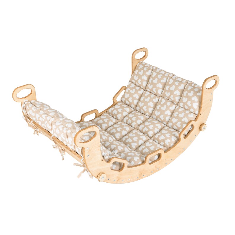 Montessori Kid's Gym How a Balance Board With Pillow Etsy