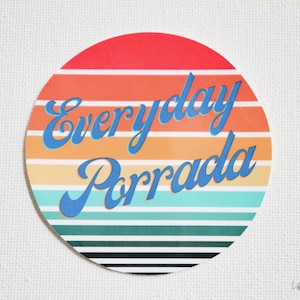 Everyday Porrada Jiu Jitsu Waterproof Sticker, Vinyl Die Cut