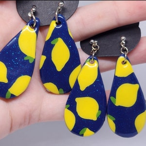 Lemon Drop Polymer Ohrringe