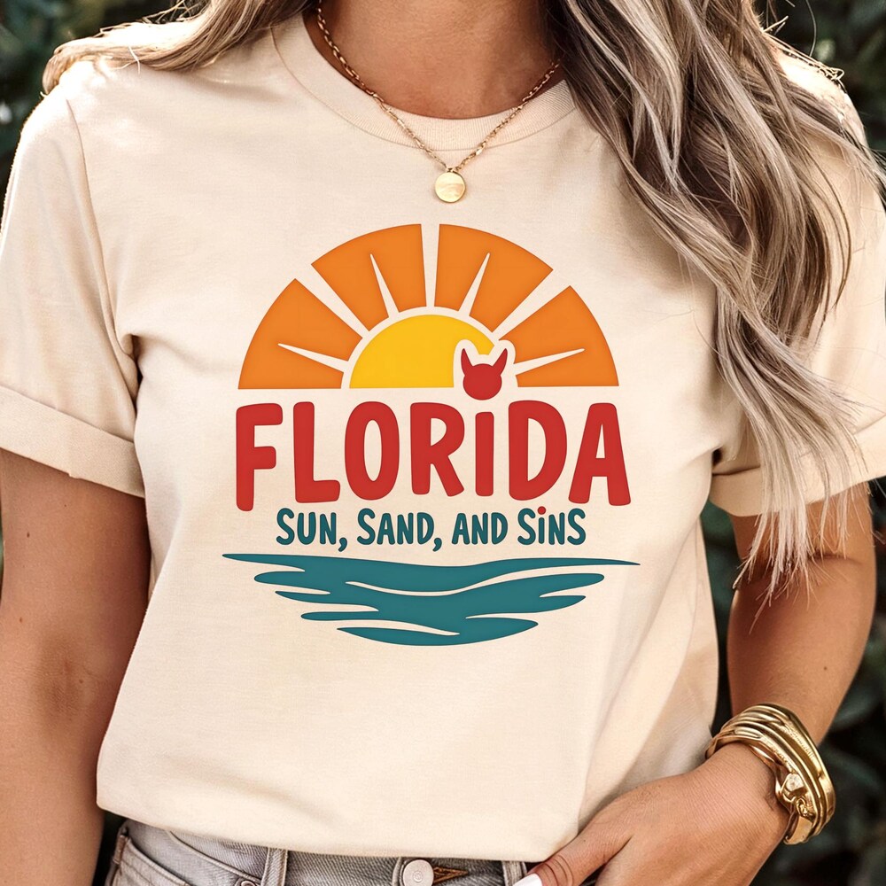 Funny Florida Shirt Florida State Shirt Miami Shirt Florida T Shirt Miami Beach Shirt Spring Break Shirt Ocean Wave Shirt Miami Heat Shirt Boldblendtees