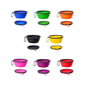 Portable Collapsible Dog Bowls (350 ml)