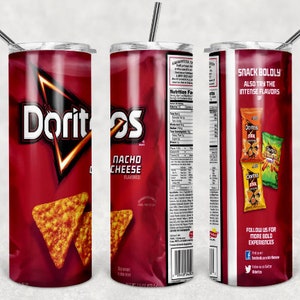 Chips Inspiriert 20 oz Skinny Beer Tumbler Tumbler Wrap Sublimation JPG Design Sublimation PNG Grafik Designs Instant Download