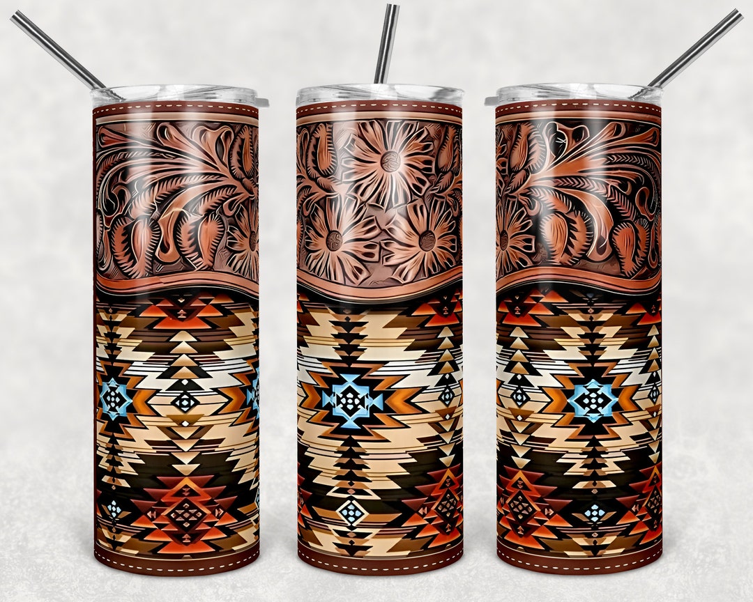 Cowgirl Inspired 20 Oz Skinny Tumbler Wrap Sublimation JPG Design ...