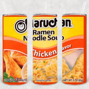 Maruchan noodles Inspired 20 oz Skinny Beer Tumbler Tumbler Wrap Sublimation JPG Design Sublimation PNG Graphics Designs Instant Download