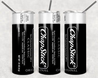 Chapstick Inspired 20 oz Skinny Beer Tumbler Tumbler Wrap Sublimation JPG Design Sublimation PNG Graphics Designs Instant Download
