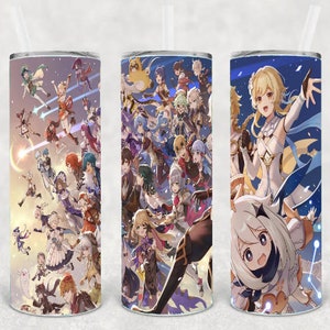 Anime Inspirado 20 oz Skinny Beer Tumbler Wrap Sublimación JPG Diseño Sublimación PNG Diseño Diseños Descarga instantánea