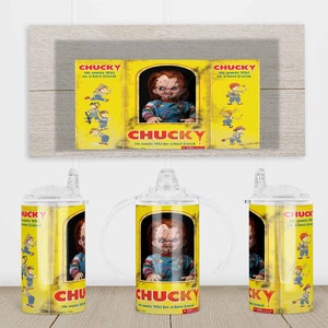 Horror film Geïnspireerd 12 oz Sippy Cup Beer Tumbler Tumbler Wrap Sublimatie JPG Design Sublimatie PNG Graphics Designs Instant Download