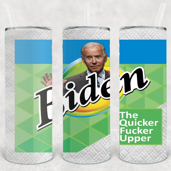 Biden Paper Towel Inspired 20 oz Skinny Beer Tumbler Tumbler Wrap Sublimation JPG Design Sublimation PNG Graphics Designs Instant Download