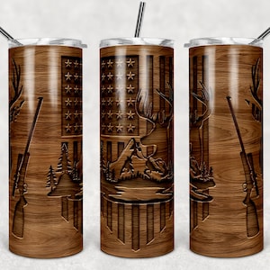 Copo de cerveja skinny de 20 onças para caça de veados sem costura Tumbler Wrap Sublimação JPG Design Sublimação Desenhos gráficos PNG Download instantâneo