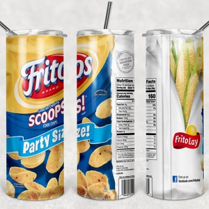 Chips Inspired 20 oz Skinny Beer Tumbler Tumbler Wrap Sublimation JPG Design Sublimation PNG Graphics Designs Instant Download